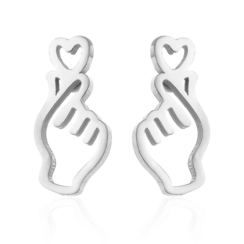 Minimalist Korean Style Geometric 304 Stainless Steel No Inlaid 18K Gold Plated Ear Studs