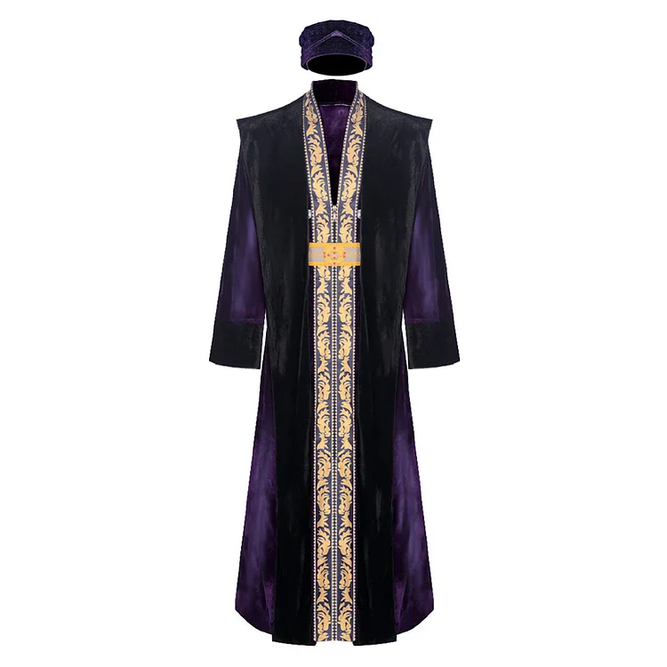 Harry Potter Dumbledore Purple Cosplay Costume Outfits Halloween Carnival Suit