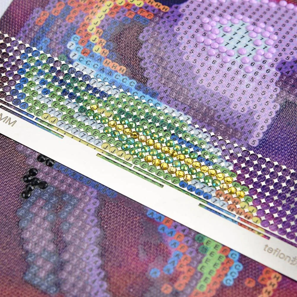 125 Diamond Painting Tools Square Drill Cross Stitch Point Drill Ruler (B)