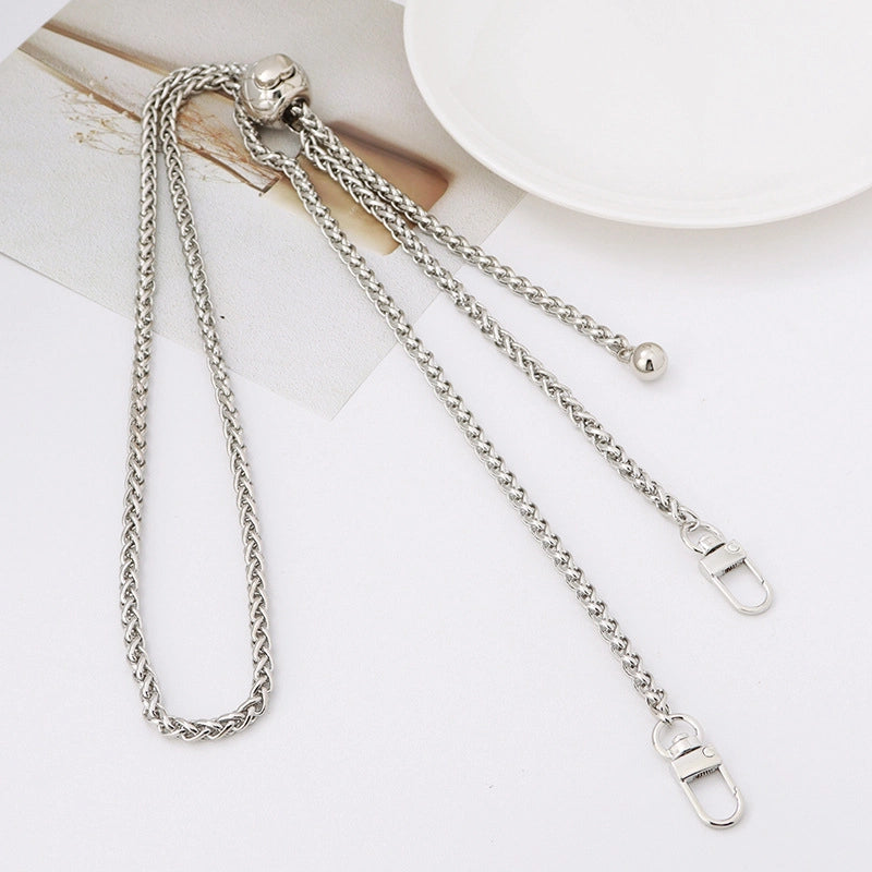 5 Pieces Alloy Solid Color Bag Chain Bag Straps