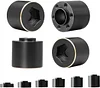 4Pcs Brass Weights 12mm Wheel Hex Hubs Widen Adapter for 1/10 RC Crawler 1.9 2.2Inch Wheels Rim Axial SCX10 TRX4 Counterweight (6MM)