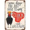 Chickens Warning- Vintage Metal Signs(12*16Inch)