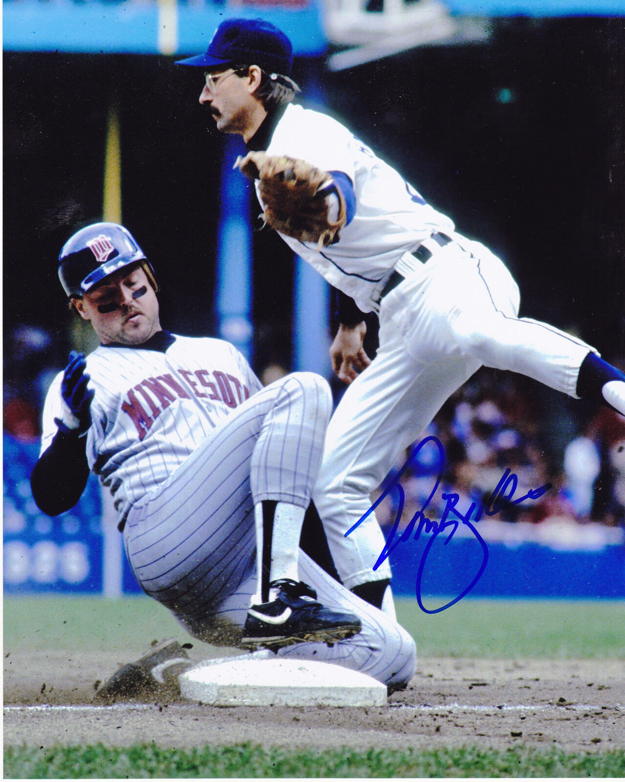 TOM BROOKENS DETROIT TIGERS ACTION SIGNED 8x10