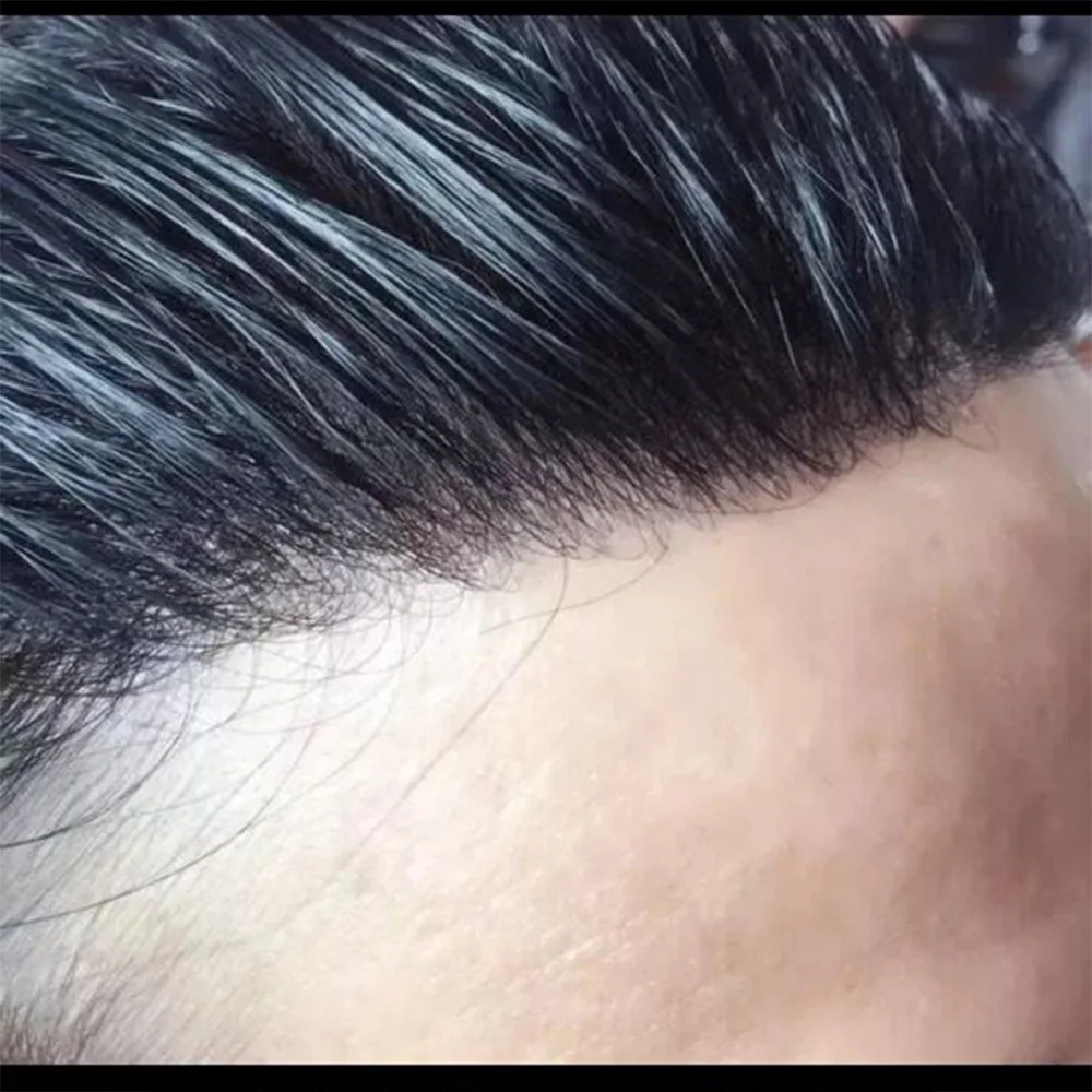 Jewtribute Hair®|Super Natural Hairline Mens Toupee Free Style 