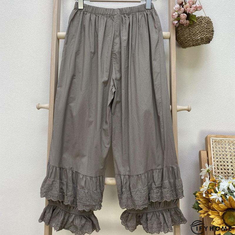 zolucky Linen Folds Pants | IFYHOME