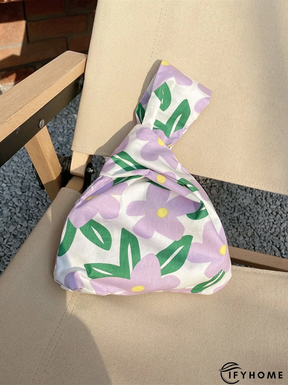 Spring Summer Artistic Colorful Floral Graphics Cotton Clutch | IFYHOME