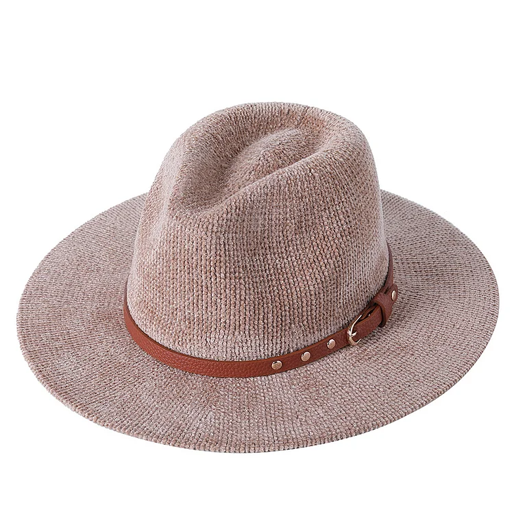 Betsy Knitted Fedora - Khaki