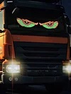 2Pcs LED Car Evil Eyes Warning Lamp USB Car Decoration Devil Eye Light for Truck