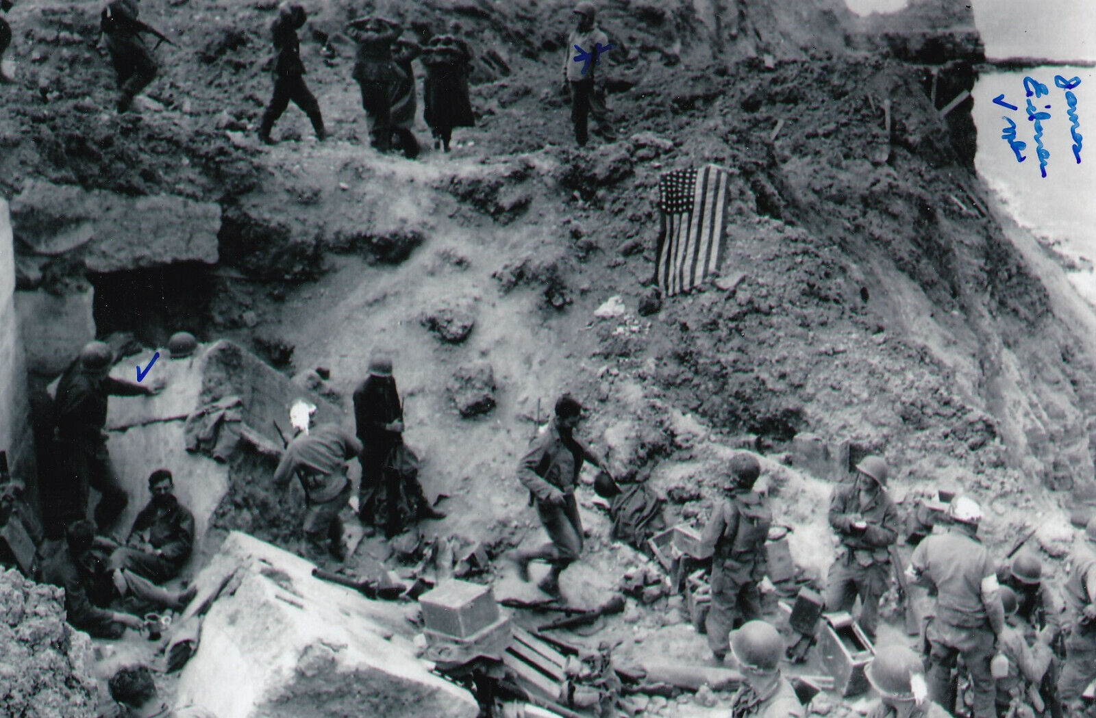 James 'Ike' Eikner Signed 4x6 Photo Poster painting 2nd Rangers D-Day Omaha Beach Pointe-du-Hoc