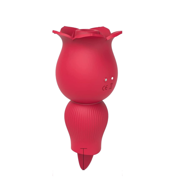 Wholesale Flower Sucking And Tongue Vibrator, 2in1 Flower Toy 