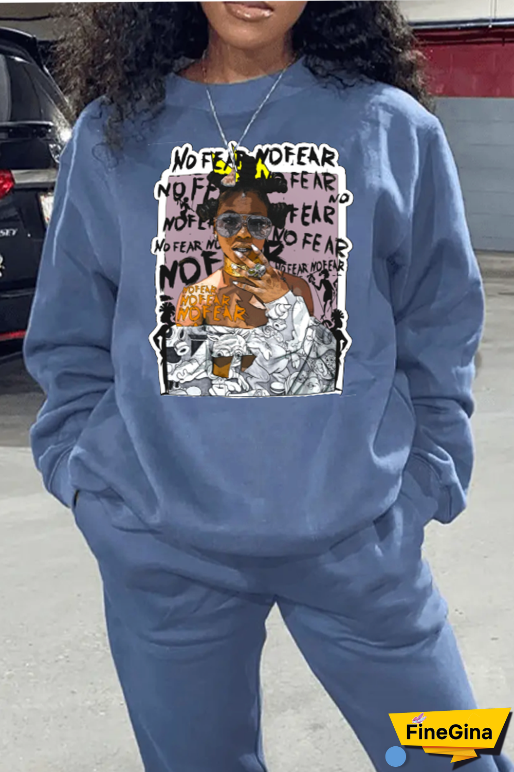 White Street Vintage Print Patchwork O Neck Tops