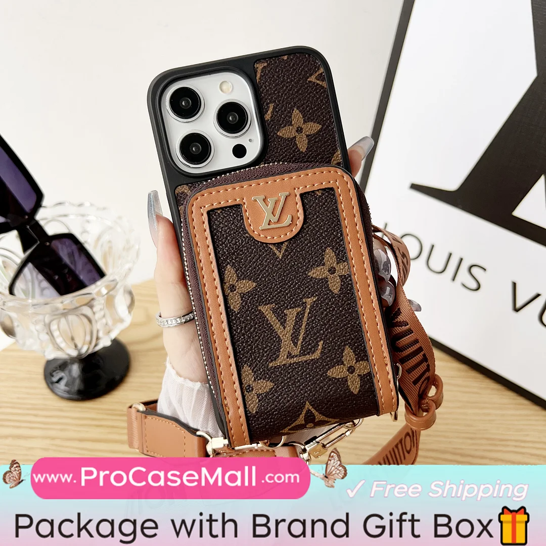 Louis Vuitton & Gucci LV Monogram Canvas Wallet Gucci Ophidia GG Crossbody Apple iPhone Case ProCaseMall