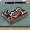 (US Local)Diamond Painting Storage Box DIY 5D Diamond Painting Jewelry Box for Women (Owl)