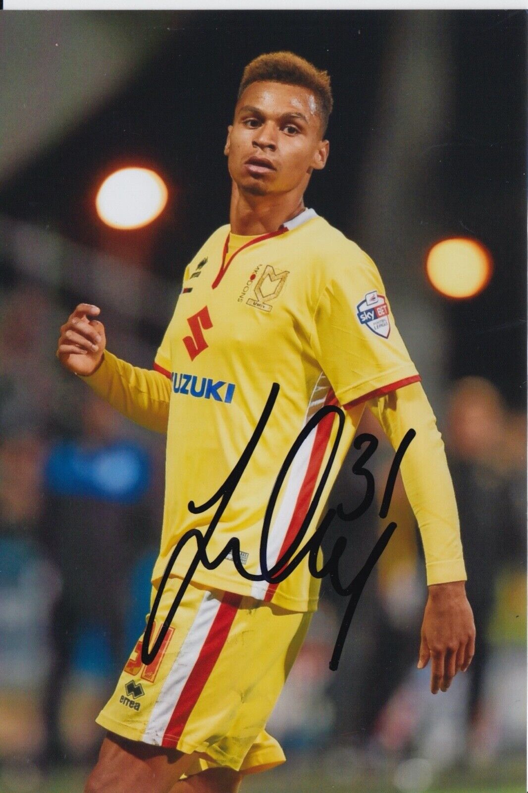 JOSH MURPHY HAND SIGNED 6X4 Photo Poster painting - FOOTBALL AUTOGRAPH - MK DONS.