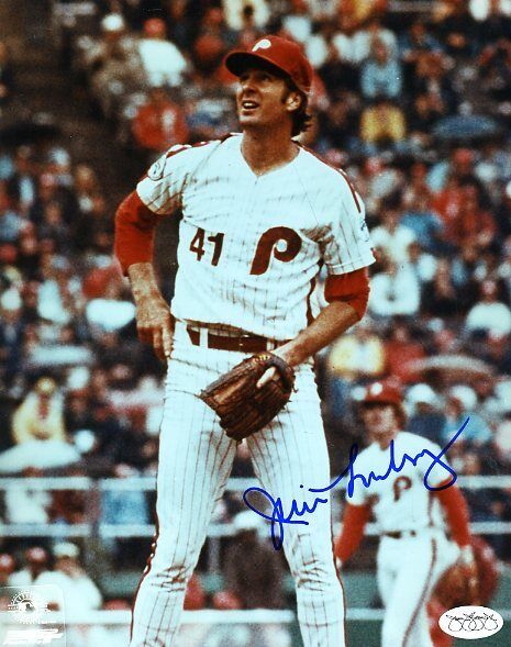 Jim Lonborg Phillies Signed Jsa Sticker 8x10 Photo Poster painting Authentic Autograph