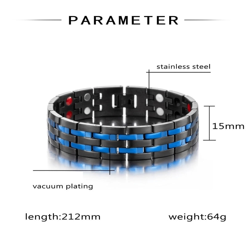 Minimalist Color Block Titanium Steel Plating Bracelets