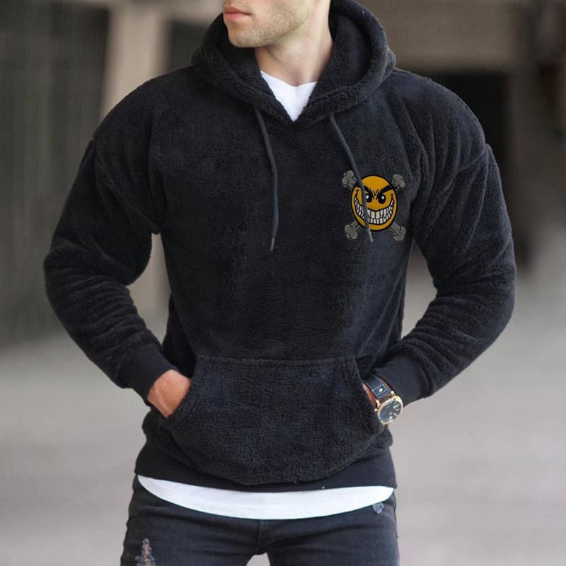 Mens Polar Fleece Casual Hoodie