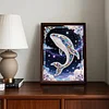 Diamond Painting-DIY Special Shaped Drill Pearl Painting Whale(30x40cm)