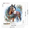 Diamond Painting-DIY Crystal Rhinestone Xmas Horse(40*40CM）