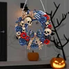 Diamond Painting Acrylic Halloween Pumpkin Wreath Hanging Pendant Kit for Decoration