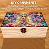 5D DIY Diamond Painting Handmade Wood Storage Box Crystal Storage Case (Elf)