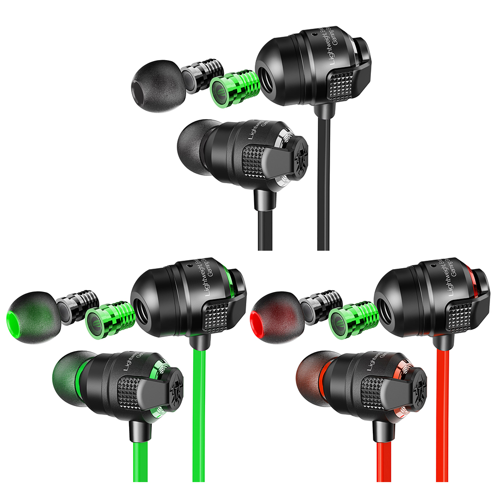 

G23 Dynamic In-ear 3.5mm Wired Earphone Music PUBG Gaming Headset With mic, Green, 501 Original