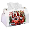 Gnome Christmas Truck DIY PULeather Diamond Painting Tissue Box for Adults Beginners Large Size Diamond Art Paper Storage Holder for Living Room Bathroom Table Decor