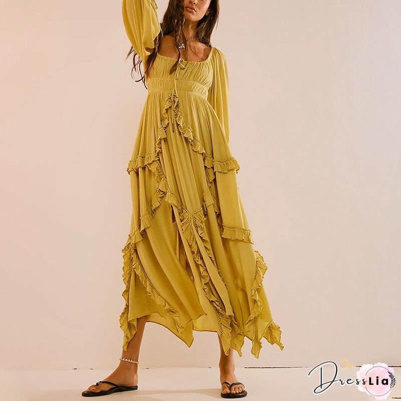 Women's Temperament Lace Maxi Dress