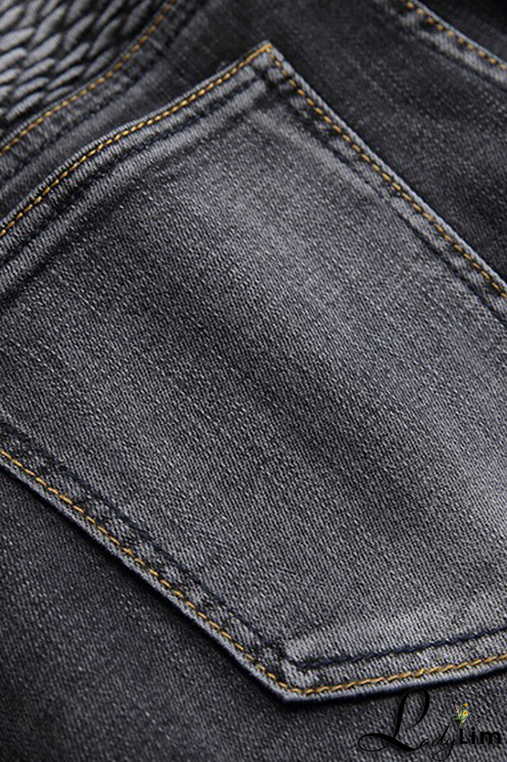 Black Gray Street Patchwork Make Old Fold Bottoms