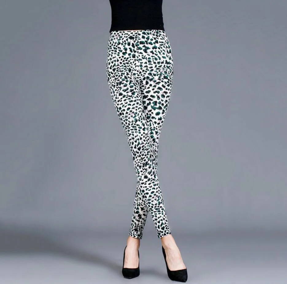 CUHAKCI Leopard Printing Fitness Leggin Fashion Sexy Legging High Waist Push Up Pants S-XXL Size Trousers Woman Leggings