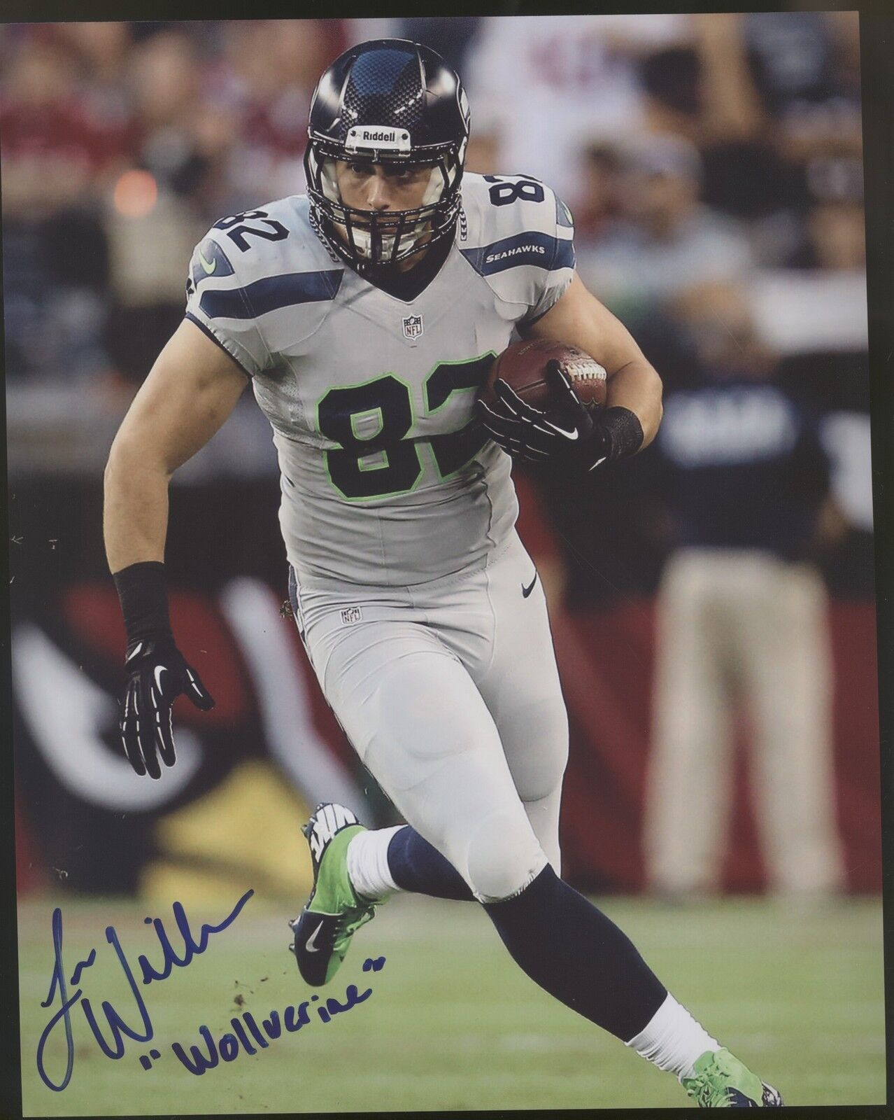 Luke Willson 8x10 Photo Poster painting INSCR Autographed Signed Seahawks SB Champion SPH 0097