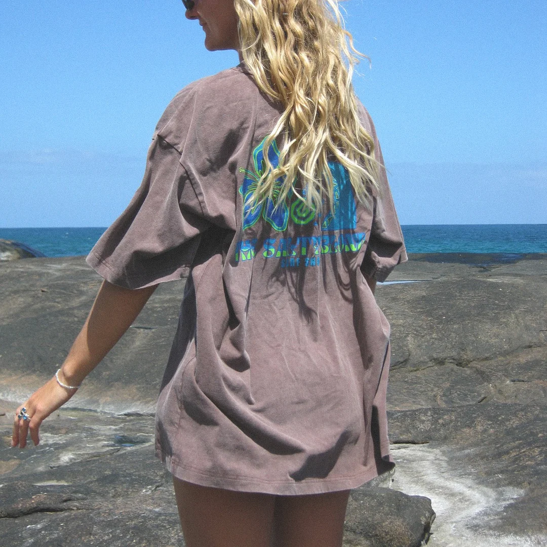 Unisex Floral Tahitian Tee