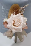 10PCS Neutral Beige Khaki Wedding Catering Bridal Groom Guests Corsage Boutonniere Wrist Artificial Flower Bouquets