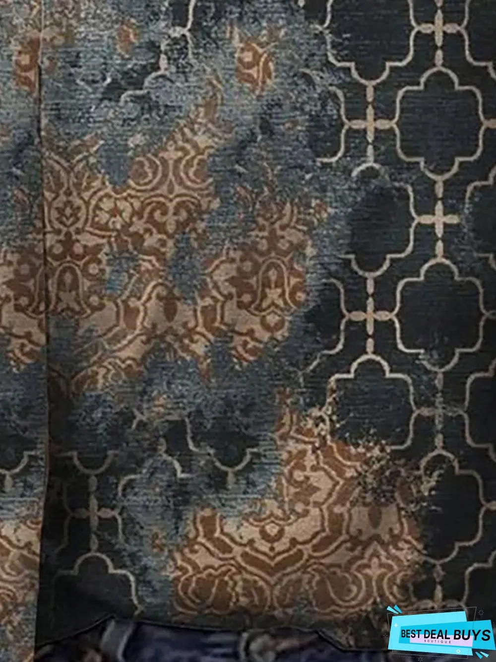 Casual Long Sleeve Crew Neck Printed Top