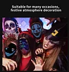 Smart Luminous Mask LED Scrolling Wireless Flexible Screen Mobile Phone Control for DJ Night Club