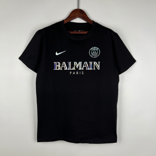 23/24 Psg Paris Saint-Germain Training Wear Black Football Shirt