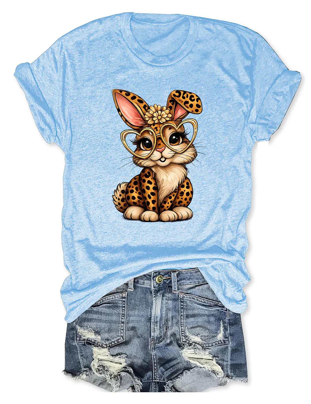 Easter Leopard Bunny T-shirt