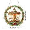 Acryl Weihnachtskarussell Kranz - 5d DIY Handwerk Anhänger
