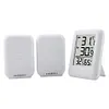 Wireless Weather Station Temperature and Humidity Monitor 100m Range for Desktop