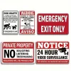 5pcs - Warning - Vintage Metal Signs(12*16Inch)