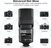 Universal On-Camera Flash Speedlite with AT-16 Wireless Trigger Transmitter GN33 S1/S2 Modes Compatible for Canon Nikon Pentax Olympus Fujifilm Panasonic DSLR Cameras with Hot Shoe