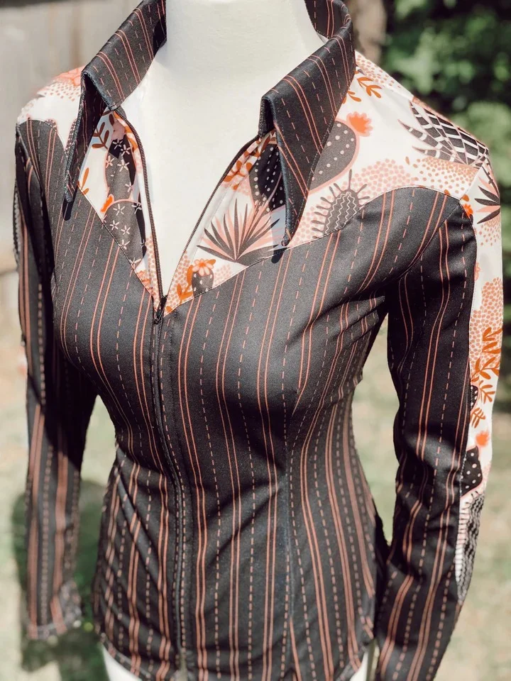 Wild West Clementine Cut Long Sleeve Top