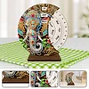(US Local)Wooden Special Shaped DIY Diamond Painting Moon Perpetual Calendar Decor Kits