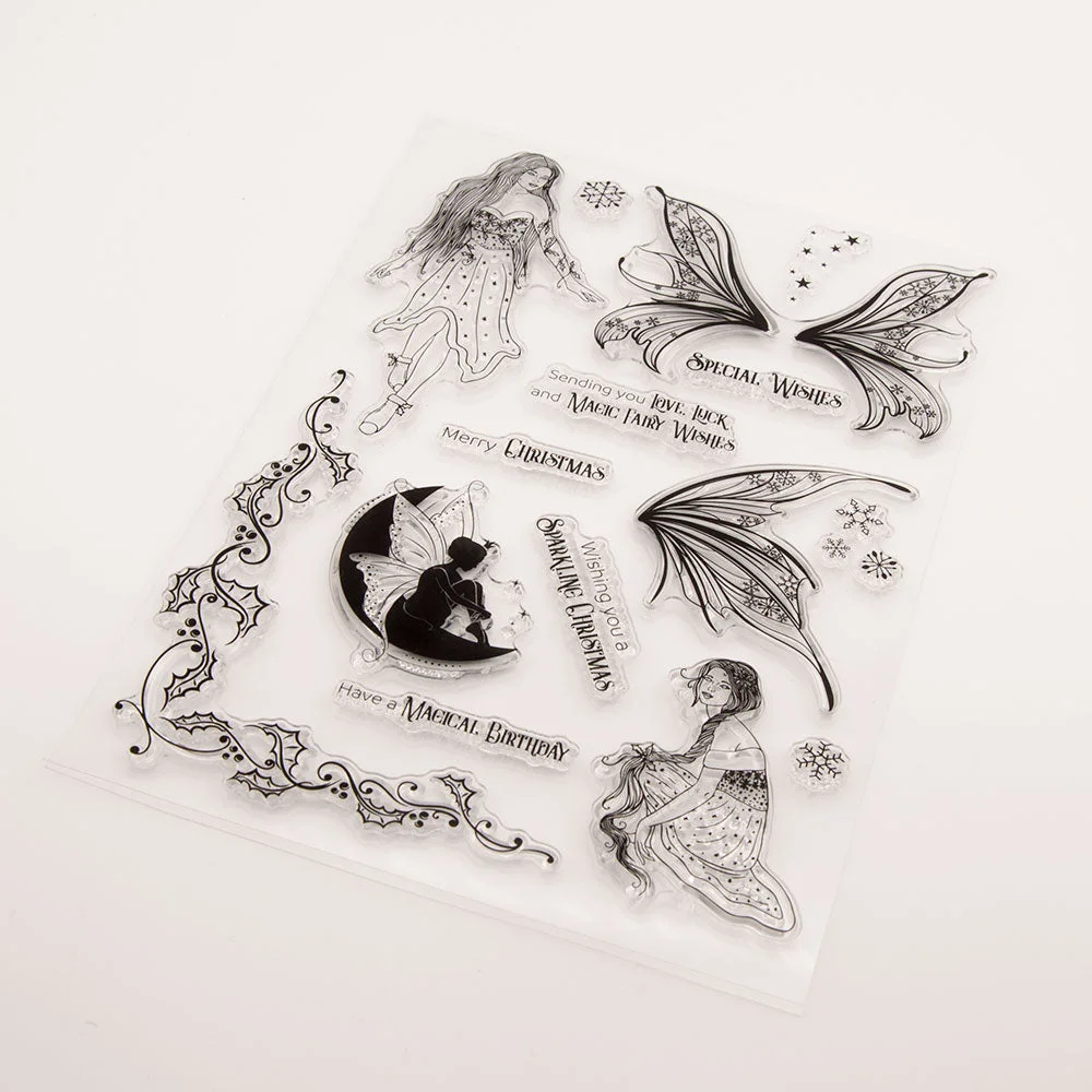 2021 New Flower Fairy Transparent Clear Silicone Stamp/Seal for DIY Scrapbooking/photo Album Decorative Clear Stamp