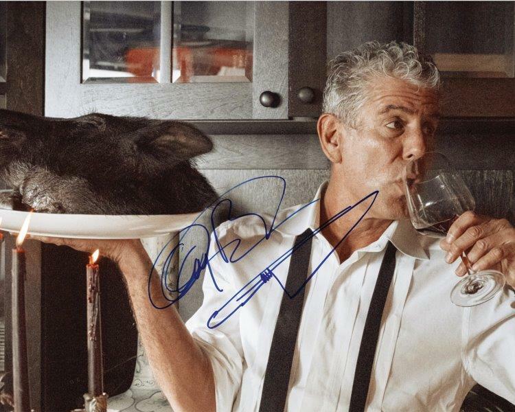 REPRINT - ANTHONY BOURDAIN Parts Unknown Beer Wine Signed 8 x 10 Photo Poster painting Poster RP