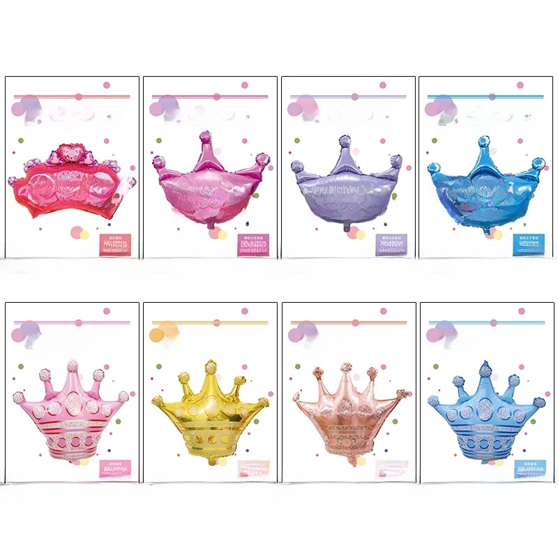 Birthday Cute Letter Crown Aluminum Film Birthday Balloons