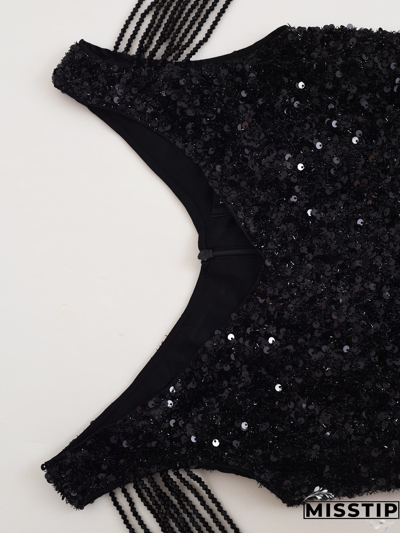 Chic Split Formal Party Long Sequin Evening Dress