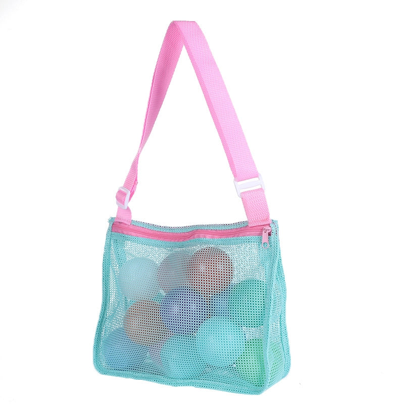 New Color Matching Children’s Toy Bag Shell Storage Bag Travel Beach Bag Hollow Transparent Beach Bag