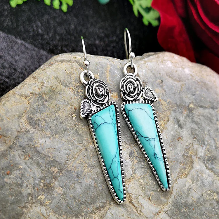 Turquoise Water Droplets Earrings