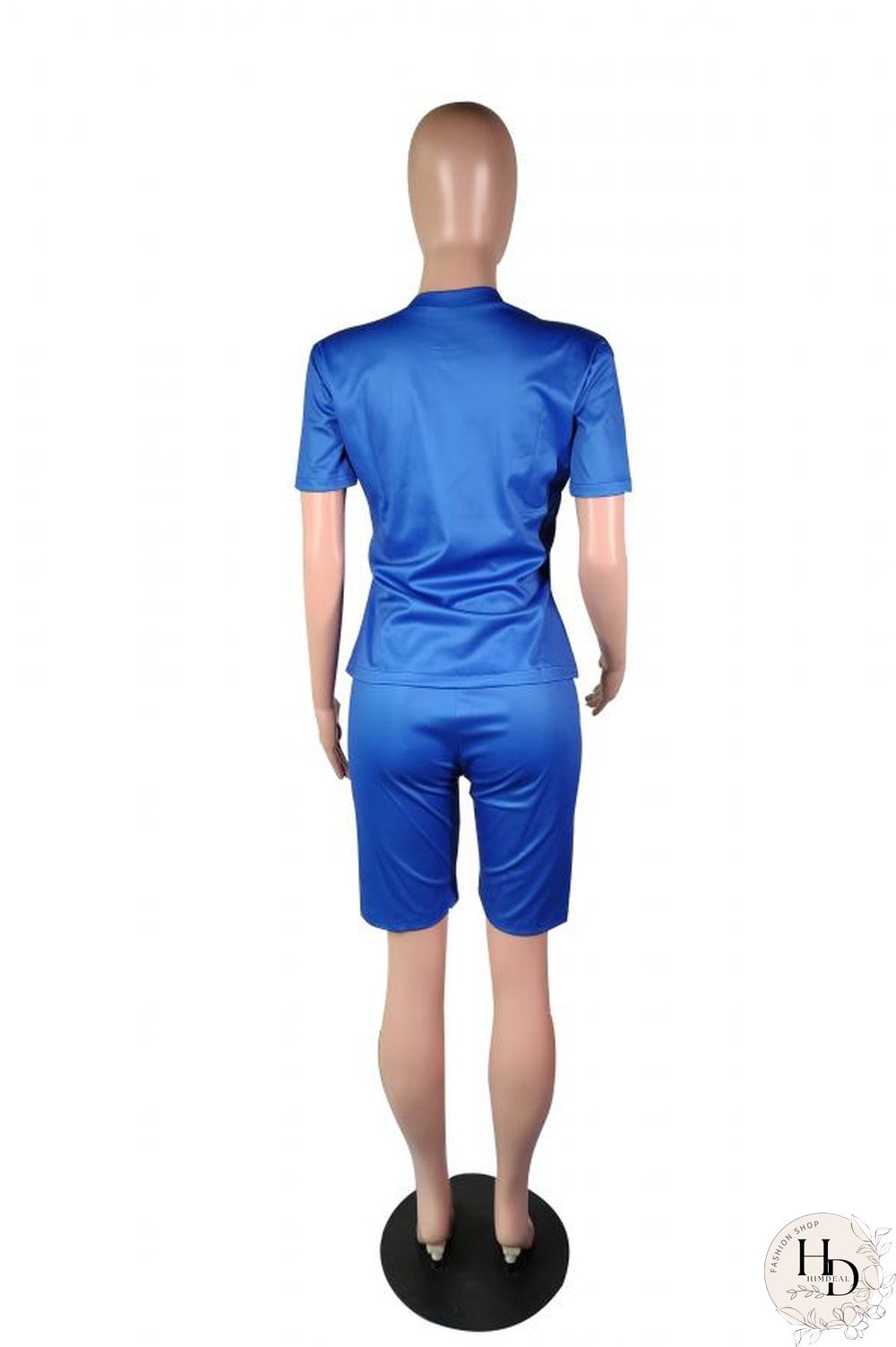 Wine Red Casual Fashion Slim fit Two Piece Suits Letter Solid Regular Short Sleeve